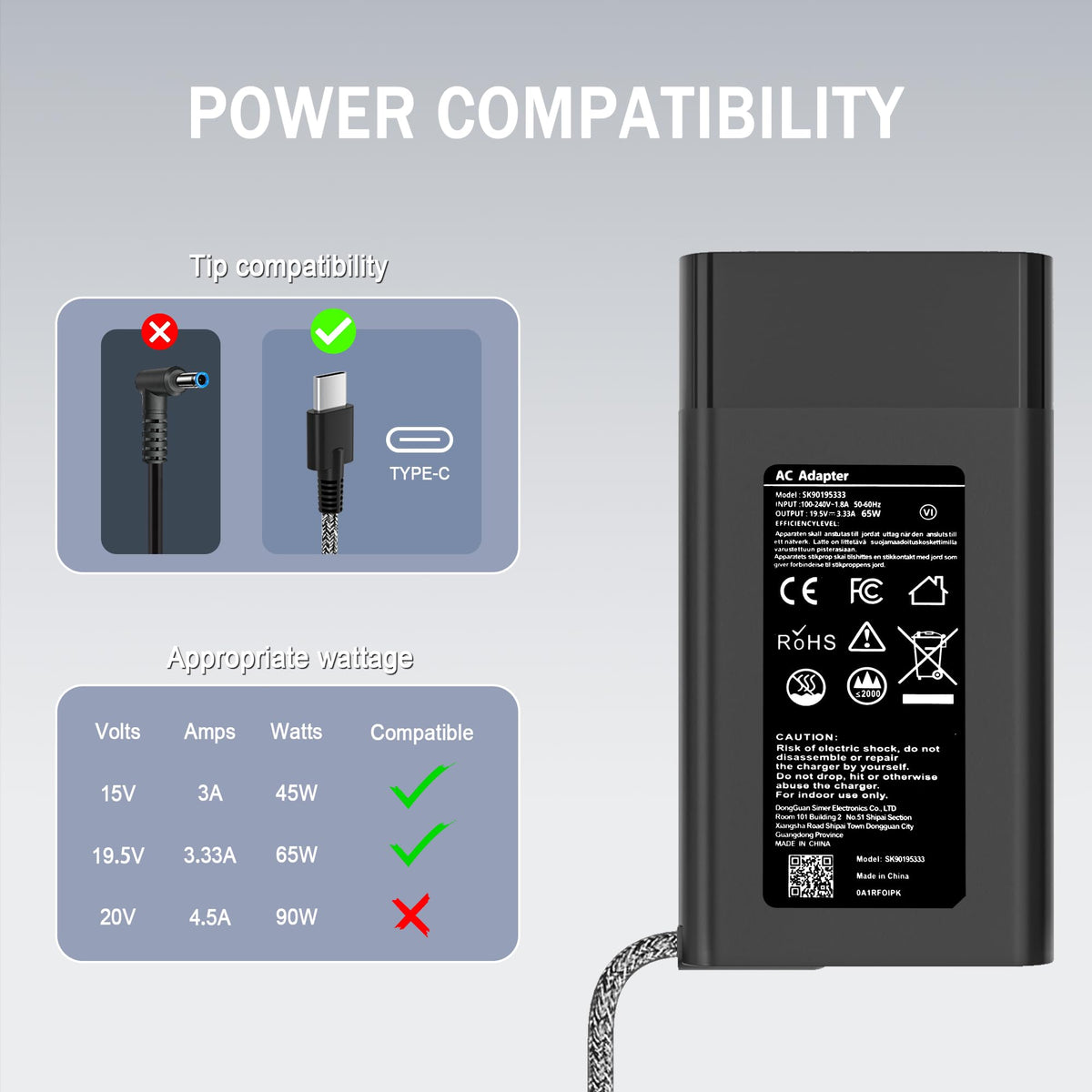 JIONR EliteBook X360 compatibility graphic for reliable on-the-go power.