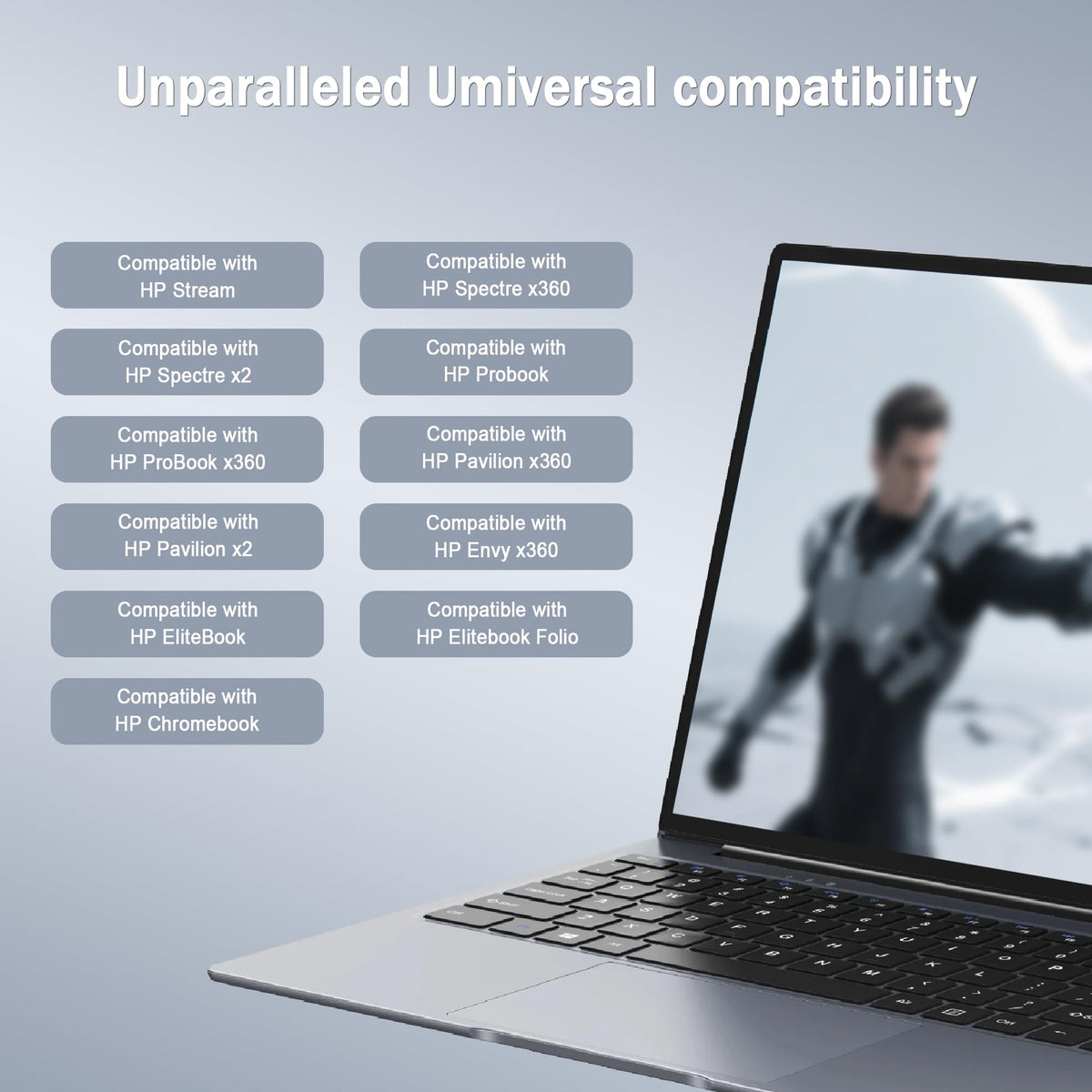 JIONR Envy X2 compatibility graphic for travel-ready charging.