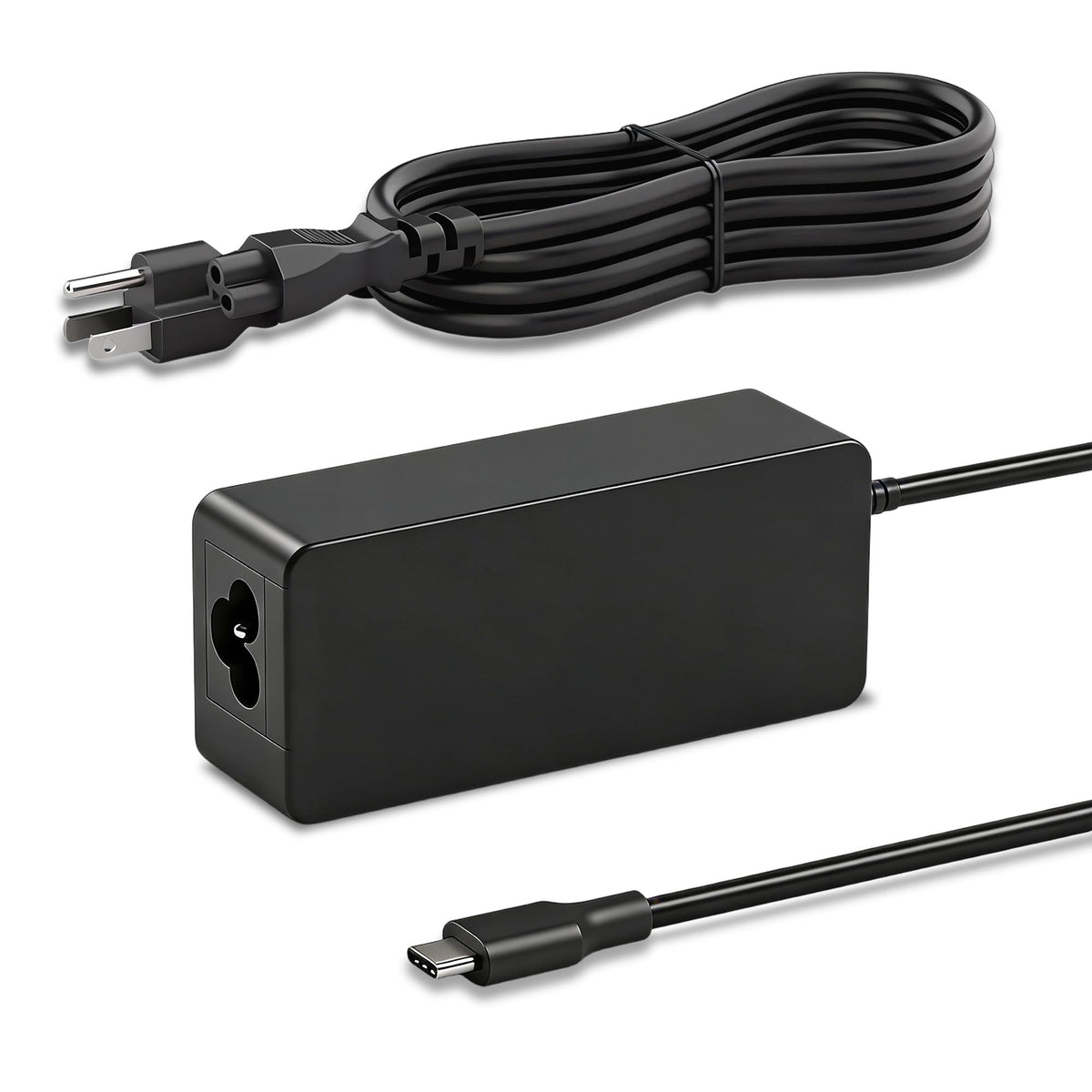 JIONR front-facing 45W USB-C charger showing compact design and portability