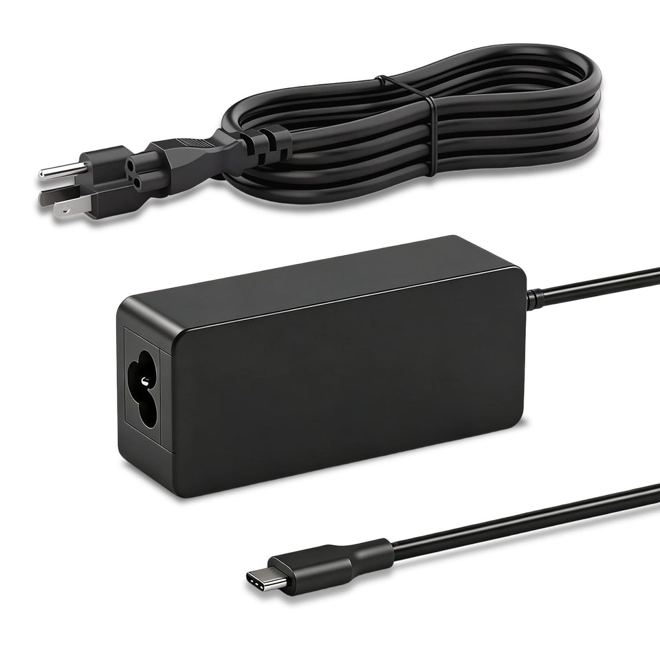 JIONR front-facing 45W USB-C charger showing compact design and portability