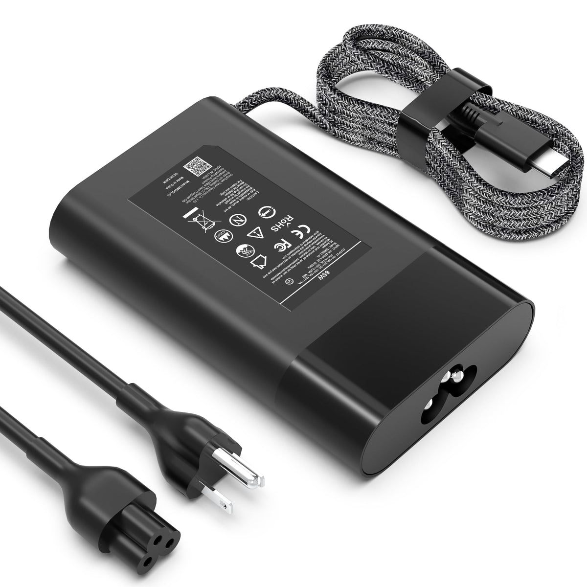 JIONR slim 65W USB-C charger powers HP Spectre X360 for reliable on-the-go charging