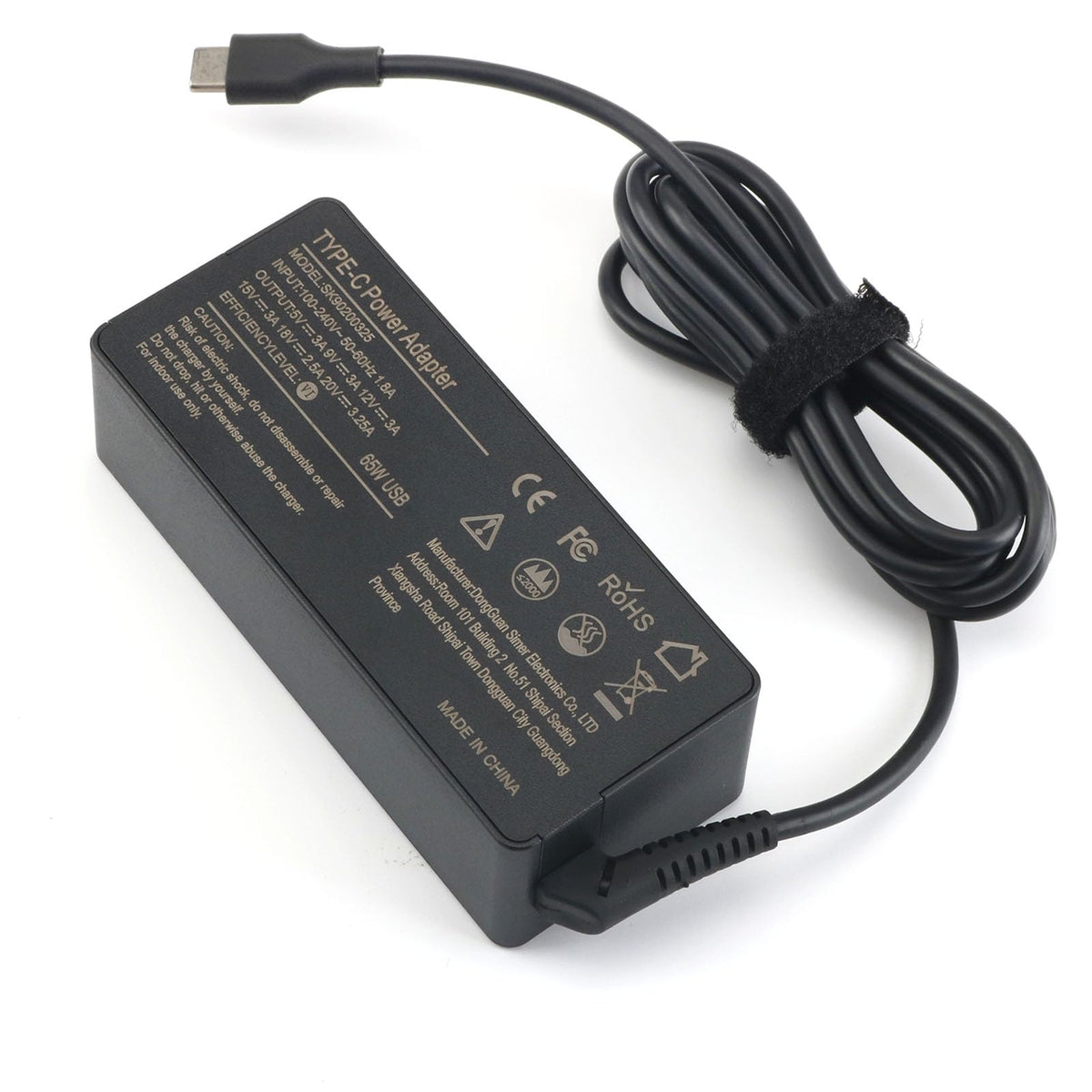 JIONR charger side ports show USB-C input and output options
