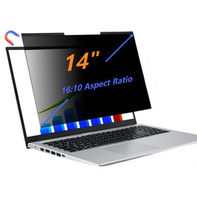 JiSiTeCai 14-inch magnetic privacy screen front view for private on-the-go viewing
