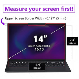 JiSiTeCai privacy screen side view shows easy magnetic attachment