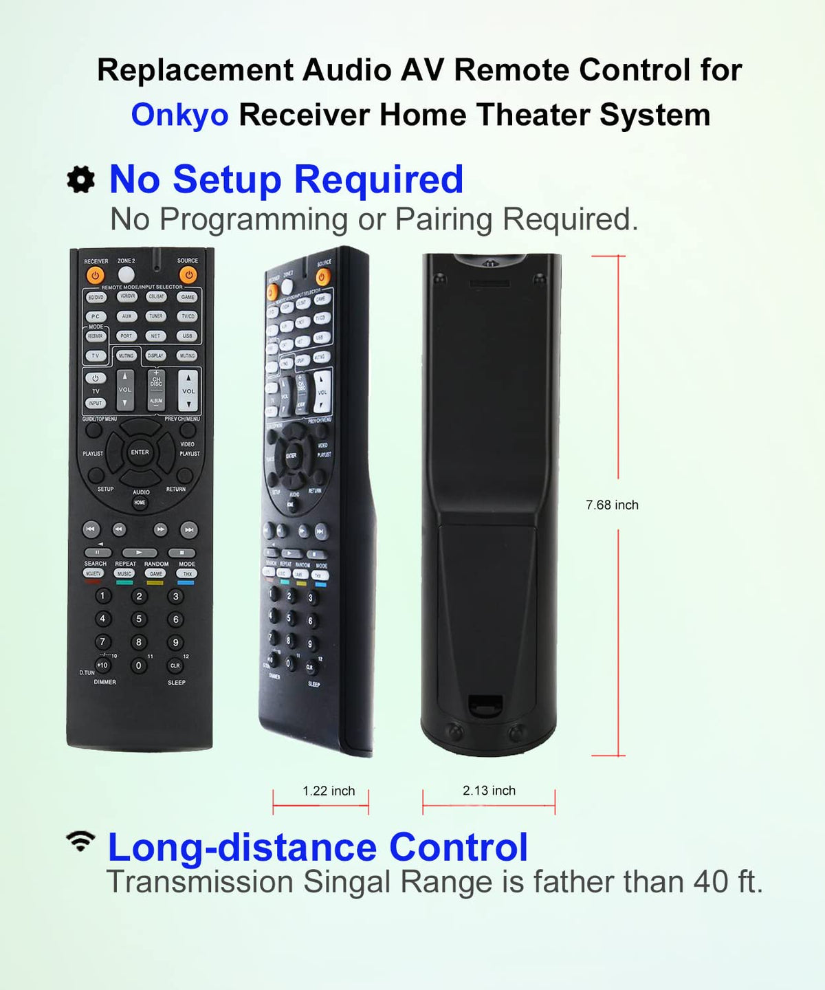 JISOWA remote back with battery compartment for quick battery access benefit