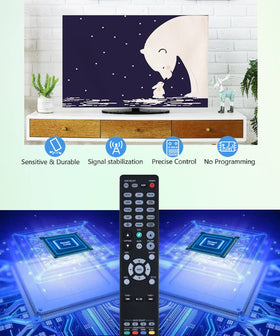 JISOWA remote held in hand showing size and ergonomic comfort
