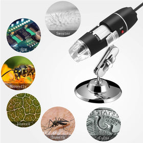 Jiusion endoscope with 8 LED illumination highlights textures on samples.