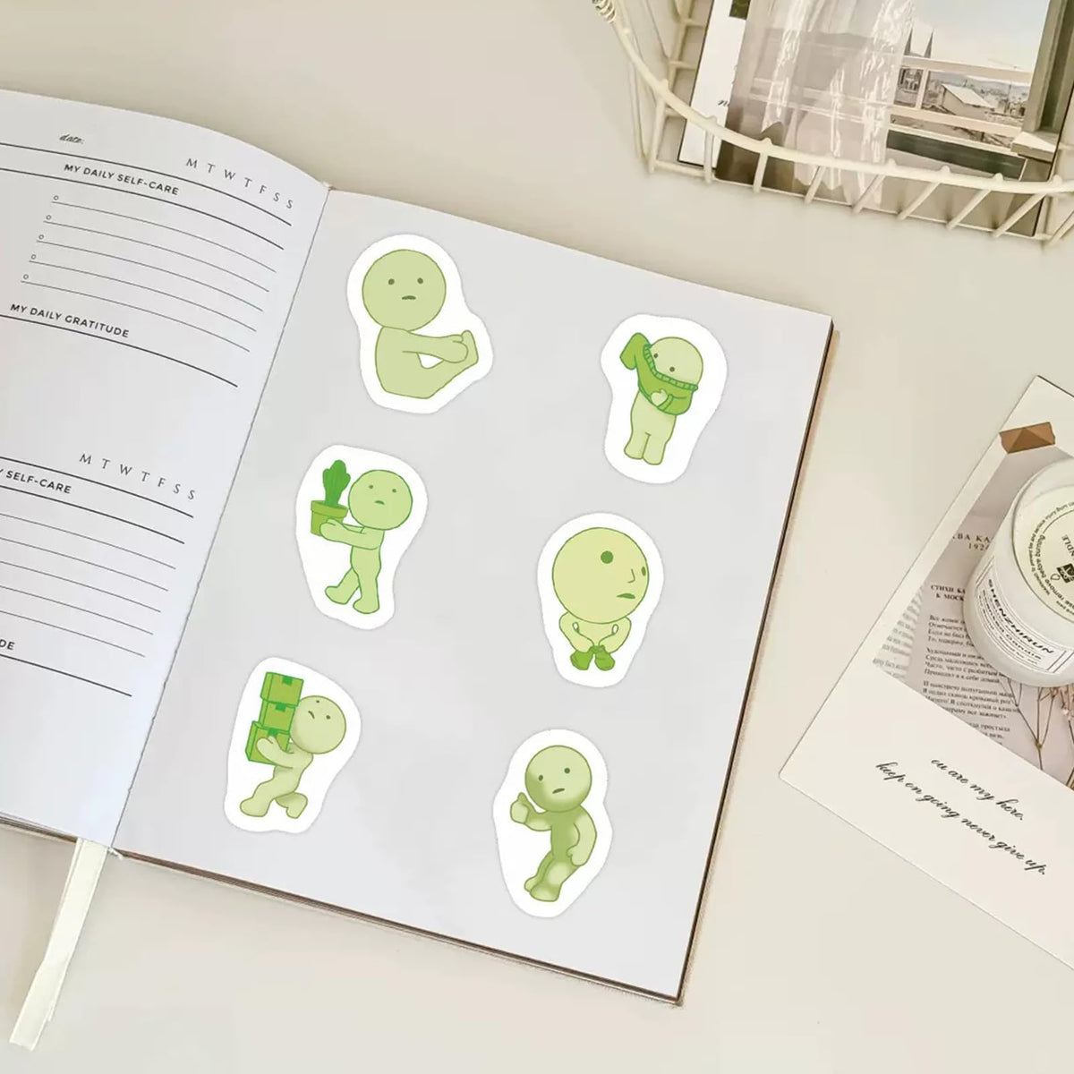 jixiejumo easy-to-apply stickers stick firmly to smooth surfaces