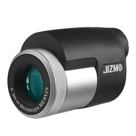 Jizmo front view showing compact monocular for easy carrying