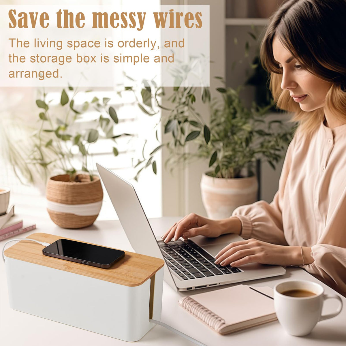 JJYHEHOT cable box with side entry holes for easy cable routing.