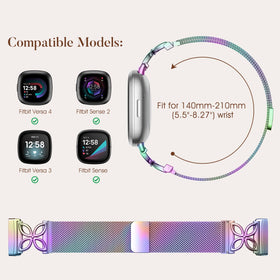 Colorful floral metal strap by JKD presented as a gift ready accessory