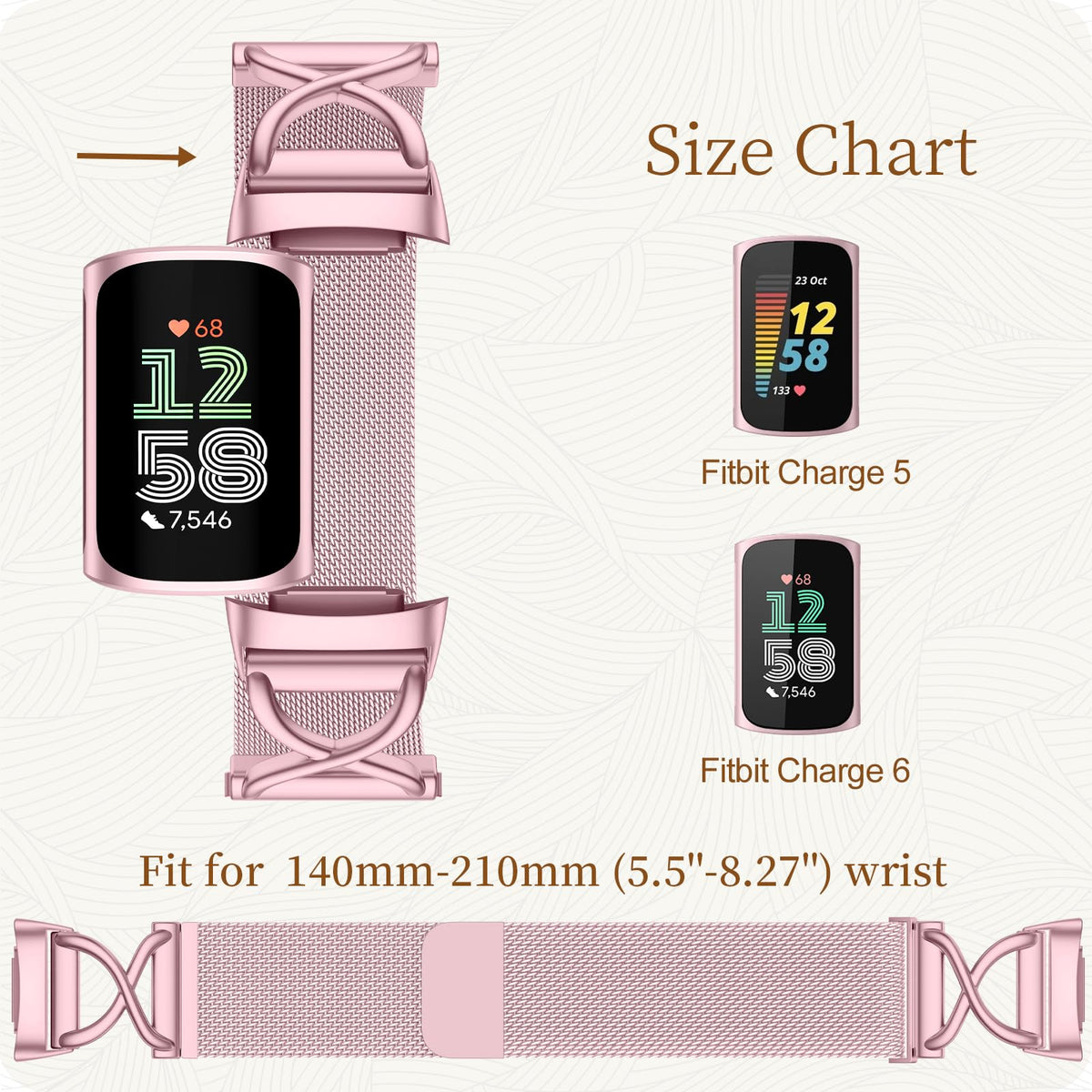 JKD Charge 5/6 daily wear band styled with versatile, all-day comfort