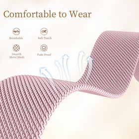 JKD Royalgold breathable mesh band for Charge 5/6 skin-friendly and rust-resistant