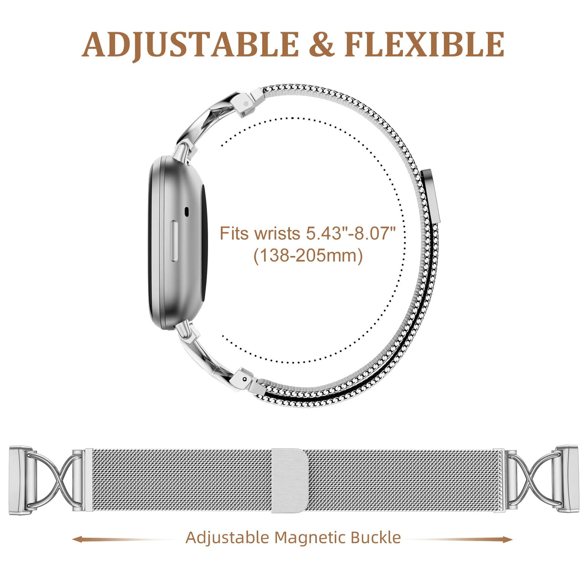 JKD daily-wear alloy band for Versa 4, comfortable during workouts.