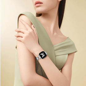 JKD X-shape connector design adds minimalist elegance for daily wear.