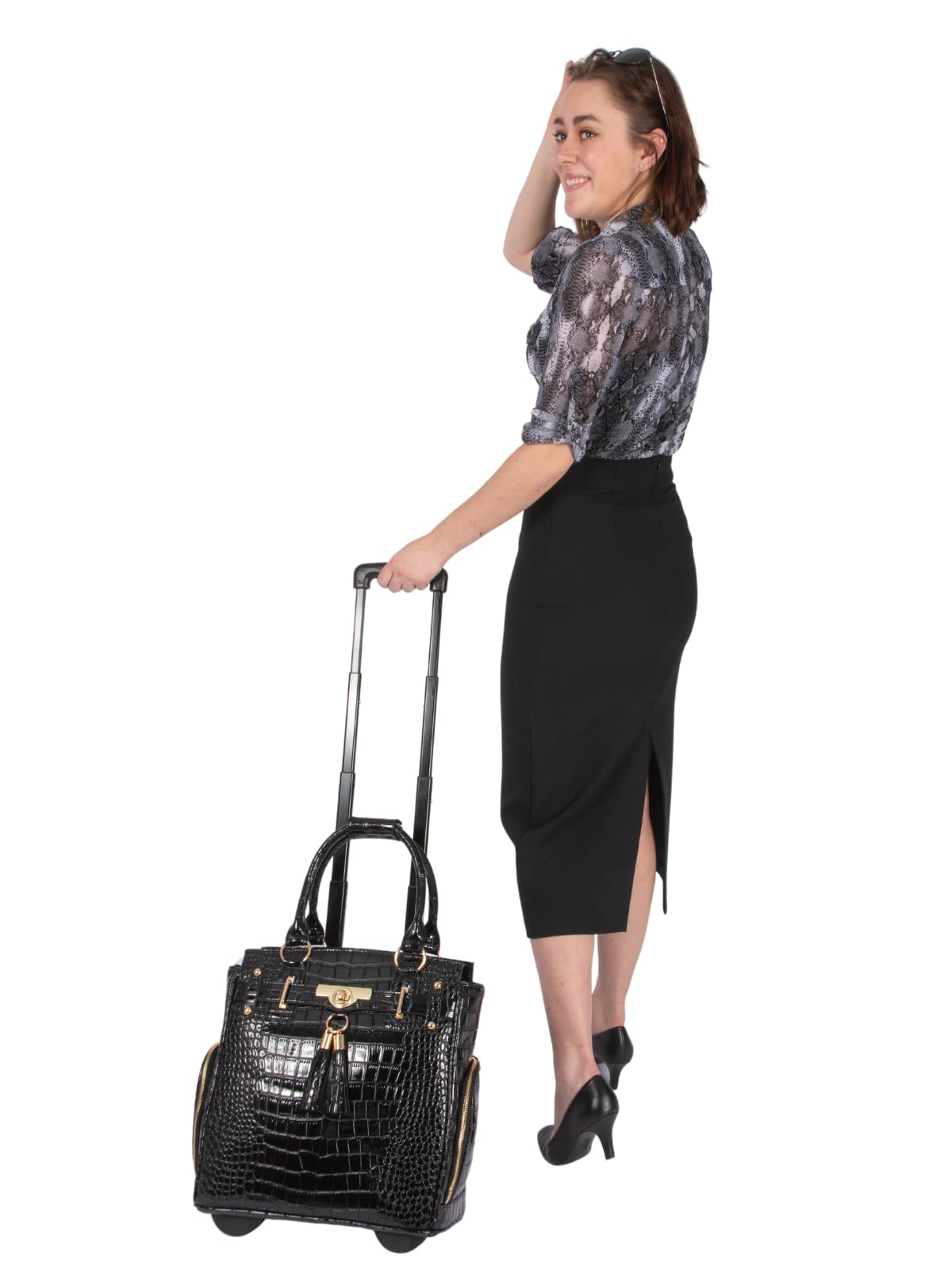 JKM & Company patent alligator exterior conveys a polished professional look.