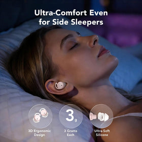 JKNKCO MS217 active noise cancellation blocks ambient noise for a quieter night.