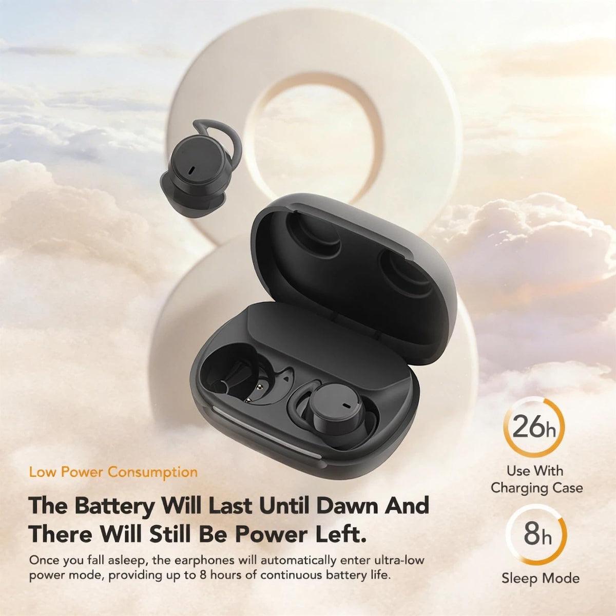 JKNKCO MS217 compact charging case keeps earbuds powered on the go.