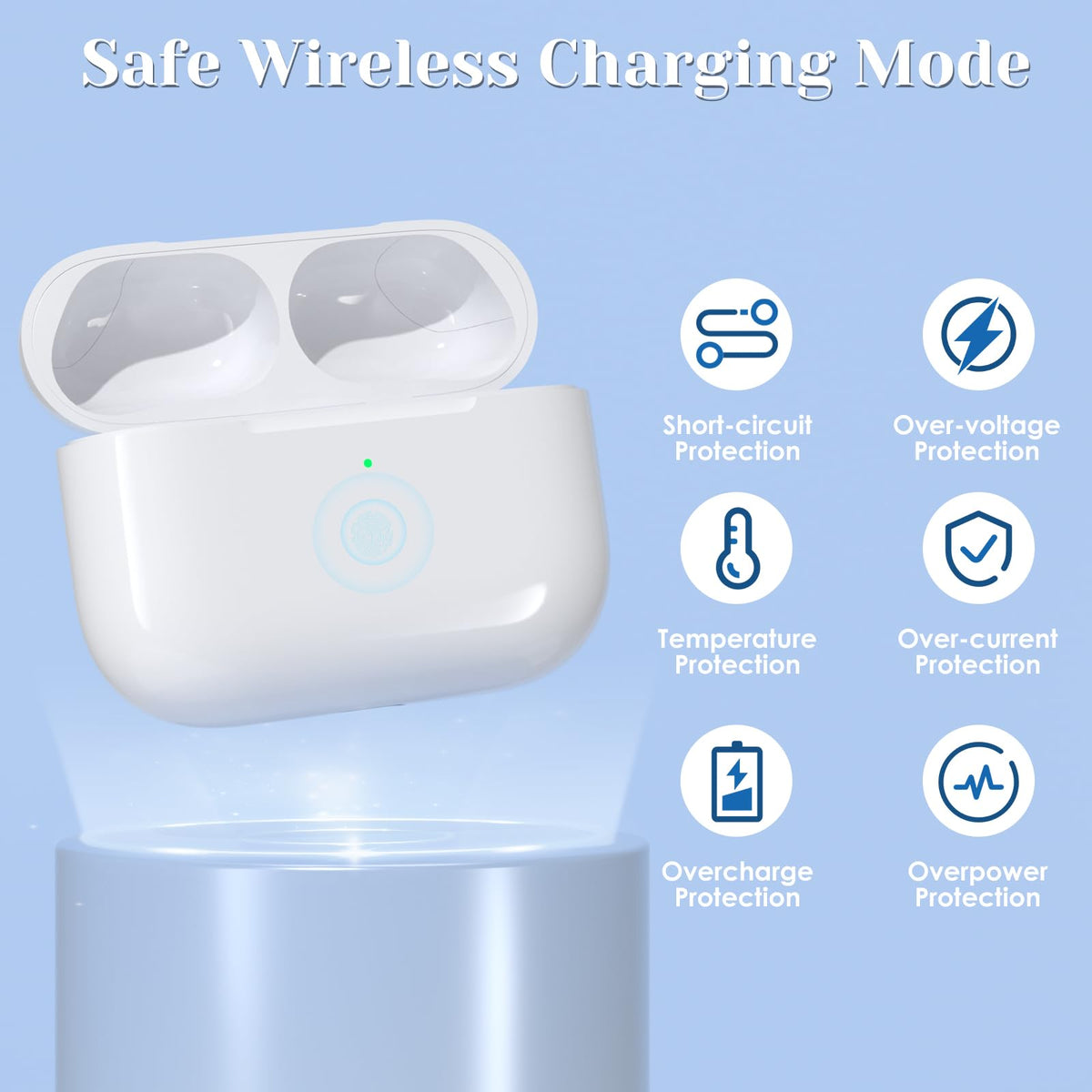 JKV AirPods Pro 3 auto sleep saves power