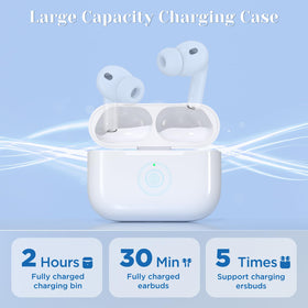 JKV AirPods Pro 3 open-cover speaker function indicator