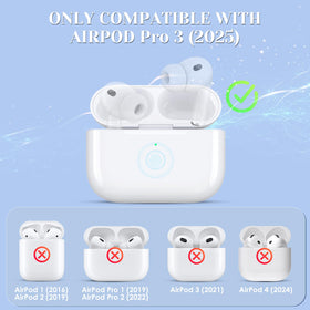 JKV AirPods Pro 3 wireless charging compatible for convenience