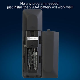 JKZTJOF remote packaging includes batteries for ready setup