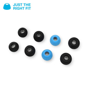 JLab Cloud Foam ear tip showing memory foam expanding for a personalized seal