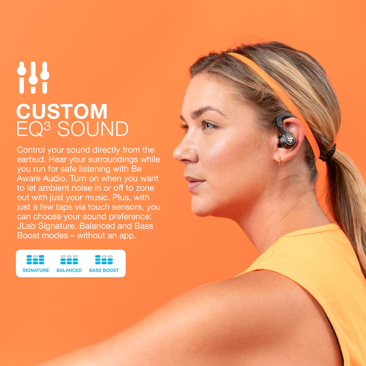 JLab Epic Air Sport movie mode with low latency for synced video