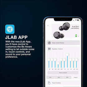 JLab Epic Lab Edition Knowles highs detail for crisp treble and clarity.