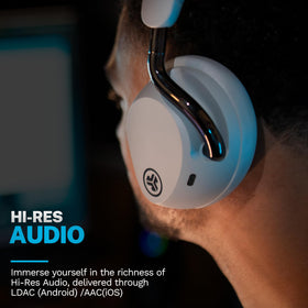 JLab Epic Lux adaptive ANC up to 42 dB reduces ambient noise