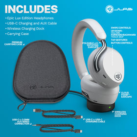 JLab Epic Lux premium carry case protects headphones on the go