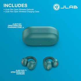 JLab Flex touch controls on earbud, enabling easy playback and call control