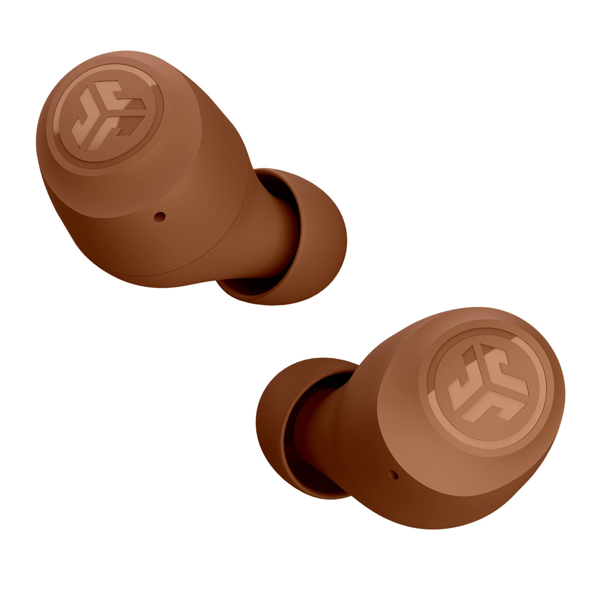 JLab Go Air Pop+ Charging Case provides extended playtime on the go.
