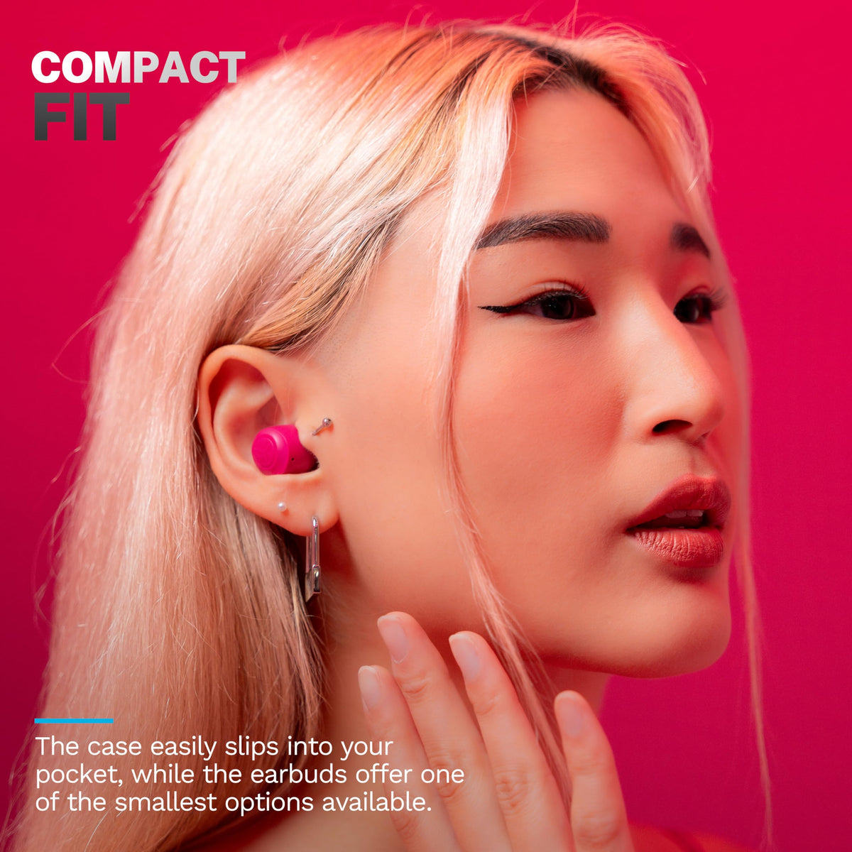 JLab Go Air Pop+ IPX4-rated resistance for sweat and light rain during workouts.