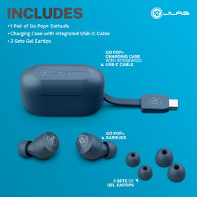 jlab charging case USB‑C port highlighting fast, everyday recharging ease