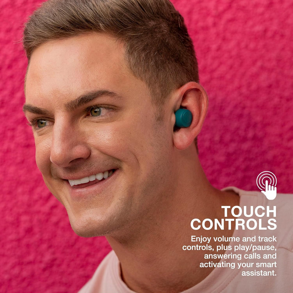 JLab Go Air Pop+ app EQ screen, allowing personalized sound adjustment benefit