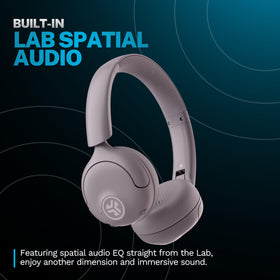 JLab Go Lux ANC close-up of cloud foam earcup showing long-wear comfort
