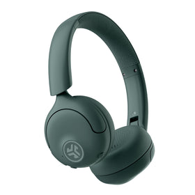 JLab Go Lux ANC front view showing sleek sage finish and comfortable fit