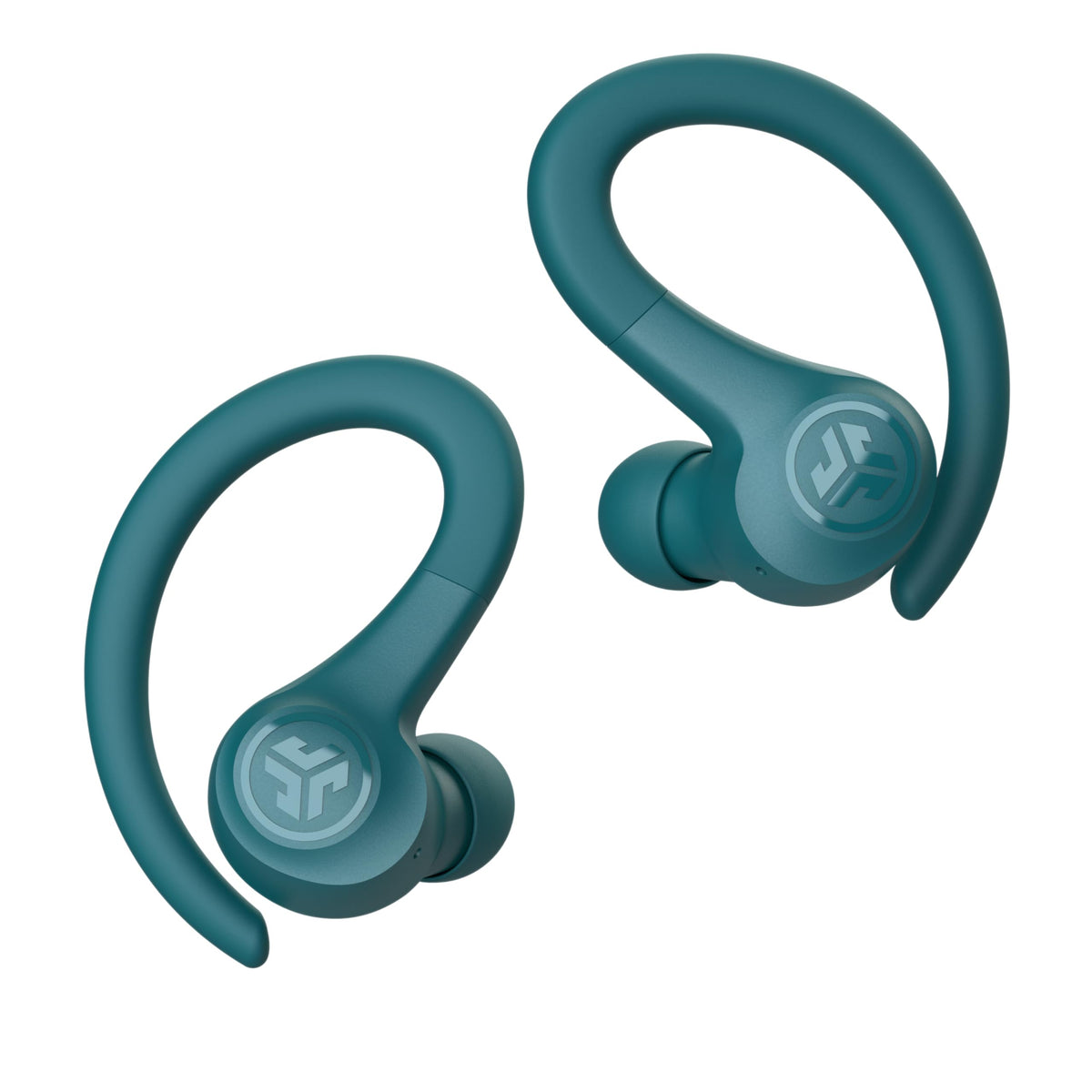 JLab Go Sport+ built-in USB cable detail that removes need for extra cords