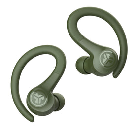 JLab Go Sport+ in-ear during run demonstrating stable fit and sweat resistance