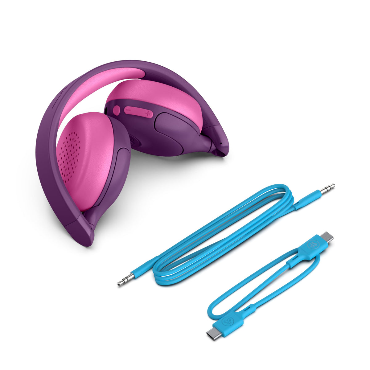 JLab JBuddies ANC foldable design makes them compact for school and travel