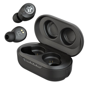 JLab JBuds Air ANC Gen 2 earbuds in graphite with long battery life.