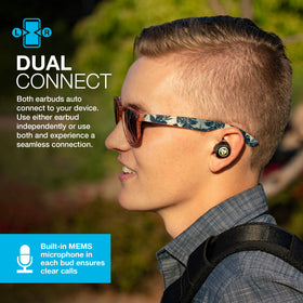 JLab JBuds Air Icon microphone for stereo calls in both ears