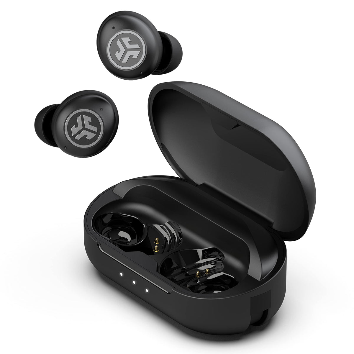 JLab JBuds Air Pro in charging case offers up to 36 hours total battery life.