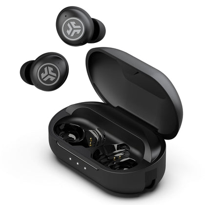 JLab JBuds Air Pro in charging case offers up to 36 hours total battery life.