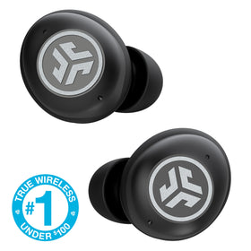 JLab JBuds Air Pro left earbud in use for hands-free calls on the go.