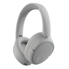 JLab JBuds Lux ANC front view showing sleek cloud white finish and comfort