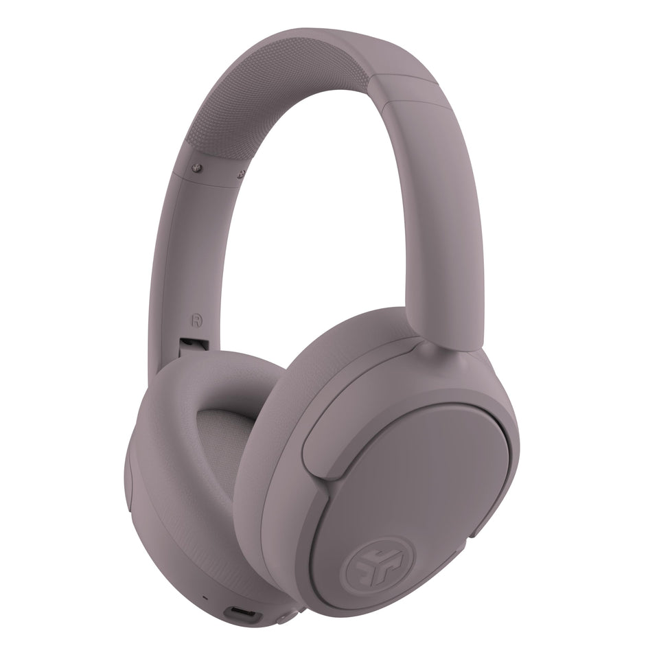 JLab JBuds Lux ANC front view showing mauve finish and sleek design for style