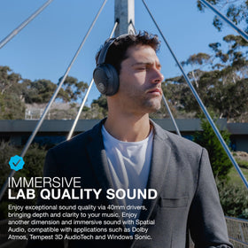 JLab JBuds Lux earcup close-up highlighting cloud foam comfort