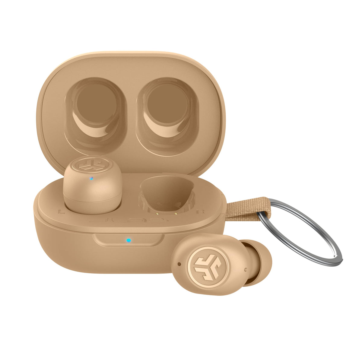 JLab JBuds Mini front packaging shows product and benefits